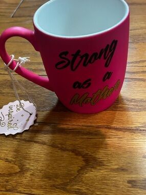 Sheffield Home Hot Pink 'Strong as a Mother' Ceramic Mug
